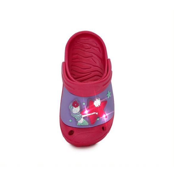 D.D.STEP LÁNY GUMIPAPUCS 28 LED CSILLAG